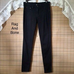 Rag and Bone black wash skinny/legging